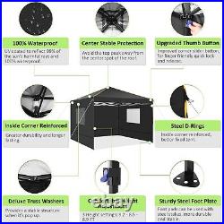 10x10' Commercial Pop UP Canopy Party Tent Folding Waterproof Gazebo Heavy Duty