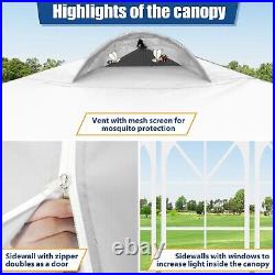 10x10' Commercial Pop UP Canopy Party Tent Folding Waterproof Gazebo Heavy Duty