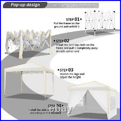 10x10' Commercial Pop UP Canopy Party Tent Folding Waterproof Gazebo Heavy Duty#