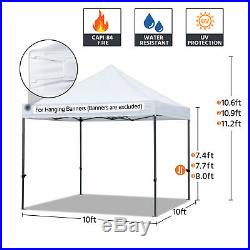 10x10 Commercial Pop Up Canopy Outdoor Instant Party Patio Gazebo Tent Shelter