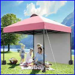 10x10 Commercial Pop-Up Canopy Tent with Sidewall, Waterproof, UV 50+, Wheeled Bag