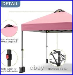 10x10 Commercial Pop-Up Canopy Tent with Sidewall, Waterproof, UV 50+, Wheeled Bag