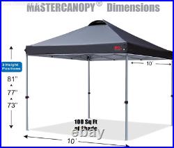 10x10 Durable Pop-up Canopy Tent w Roller Bag heavy duty party event tent