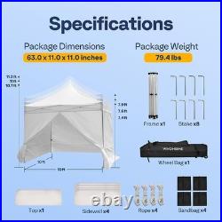 10x10 EZ Commercial Pop UP Canopy Tent Outdoor Folding Gazebo Wedding Party Tent