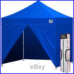 10x10 EZ POP Up CANOPY Commercial Display Tent WithEnclosure Side Walls+Carry Bag