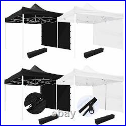10x10' EZ Pop Up Canopy Commercial Tent Outdoor Business Gazebo Shelter Sidewall