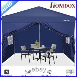 10x10' EZ Pop Up Canopy Outdoor Party Tent Gazebo with4 Removable Sidewalls SALE