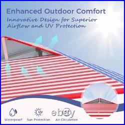 10x10'EZ Pop Up Canopy Outdoor Wedding Party Tent Folding Gazebo with Roller Bag