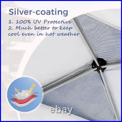 10x10'EZ Pop Up Canopy Outdoor Wedding Party Tent Folding Gazebo with Roller Bag