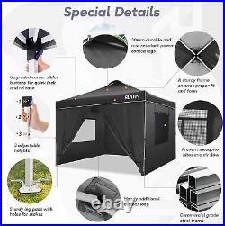 10x10' EZ Pop Up Canopy Outdoor Wedding Party Tent Gazebo with4 Sidewalls+Sandbags