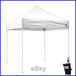 10x10 EZ Pop Up Canopy Tent Instant Canopy Tent Gazebo with Weight Bags White