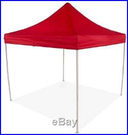 10x10 EZ Pop Up Canopy Tent Instant Shelter Tent Beach Gazebo Party Shade Red