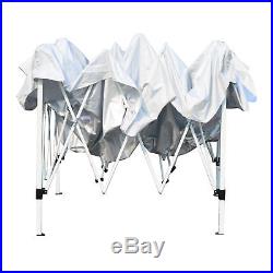 10x10 EZ Pop Up Party Wedding Tent Patio Gazebo Canopy Outdoor Mesh White withBag