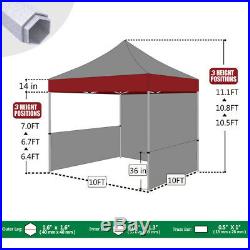 10x10 Easy Pop Up Canopy Market Tent Commercial Trade Show Craft Flea Fair Booth