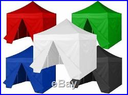 10x10 Ez Pop Up Canopy Trade Show Patio Gazebo Tent+4 Side Walls + Weight Bags