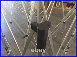 10x10 Ez Up Pop Up Commercial Grade Aluminum Hex Canopy Tent Frame. Frame Only