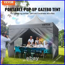 10x10 FT Enclosed Canopy Tent UV Resistant withRemovable Sidewalls Portable