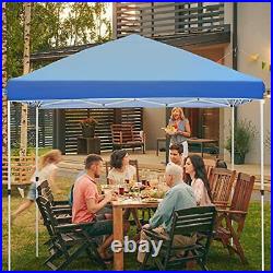 10x10 FT Pop up Canopy Tent, Commercial Instant Tent, Heavy Duty Event Tent Blue