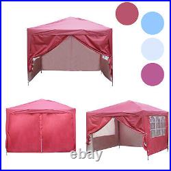 10x10 FT Pop up Canopy Tent Instant Folding Shelter with 4 Removable Sidewalls