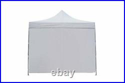 10x10 Ft Pop Up Canopy Tent 4 Removable Side Wall Instant Gazebos Shelters White