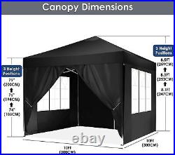 10x10 Outdoor Tent Pop UP Canopy Waterproof Heavy Duty Gazebo with 4 Sidewalls^^