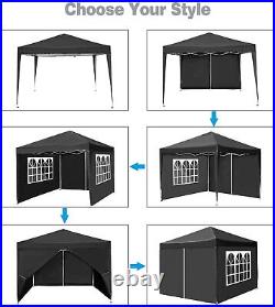 10x10 Outdoor Tent Pop UP Canopy Waterproof Heavy Duty Gazebo with 4 Sidewalls^^