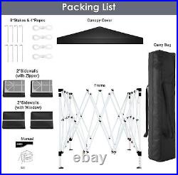 10x10 Outdoor Tent Pop UP Canopy Waterproof Heavy Duty Gazebo with 4 Sidewalls^^