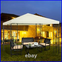 10x10 Patio Outdoor Gazebo Canopy Tent Steel Frame Shelter Patio Party Awning