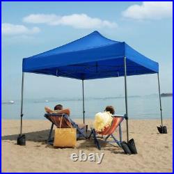 10x10' Pop UP Canopy Wedding Party Tent Folding Waterproof Gazebo 4 Sides WithBag