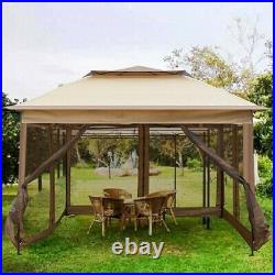 10x10 Pop Up Canopy Gazebos Tent Mesh Sidewall Height Adjustable Outdoor Party