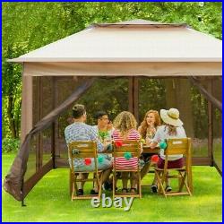 10x10 Pop Up Canopy Gazebos Tent Mesh Sidewall Height Adjustable Outdoor Party