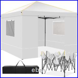 10x10 Pop Up Canopy Outdoor Commercial Instant Gazebo with 4 Removable Sidewalls