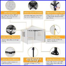 10x10 Pop Up Canopy Outdoor Commercial Instant Gazebo with 4 Removable Sidewalls