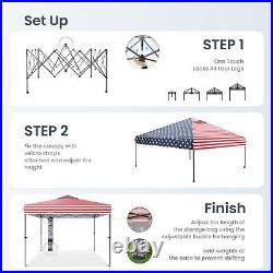 10x10' Pop Up Canopy Outdoor Folding Gazebo Wedding Party Tent Adjustable Height