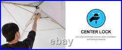 10x10 Pop Up Canopy Tent, 1-Button Push Setup Canopy Tent with 1 Sidewall