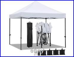 10x10 Pop Up Canopy Tent, Commercial Instant Heavy Duty Canopy, 500D