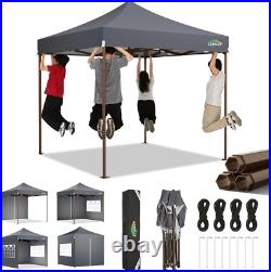 10x10 Pop Up Canopy Tent Heavy Duty with 4 Sidewall, Commercial Outdoor Gazebo