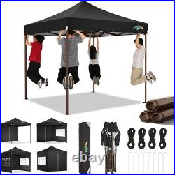 10x10 Pop Up Canopy Tent Heavy Duty with 4 Sidewall, Commercial Outdoor Gazebo\\