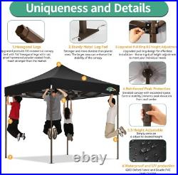 10x10 Pop Up Canopy Tent Heavy Duty with 4 Sidewall, Commercial Outdoor Gazebo\\
