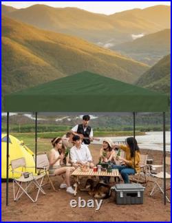 10x10 Pop Up Canopy Tent Outdoor Canopy One-Person Set Up Heavy Duty Commerci