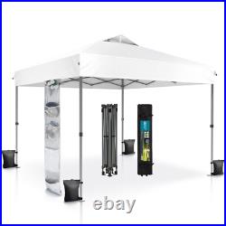 10x10' Pop Up Canopy Tent Outdoor Portable Waterproof Gazebo Shelter with4 Sandbag