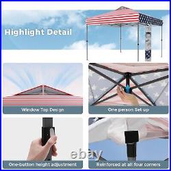 10x10' Pop Up Canopy Tent Outdoor Portable Waterproof Gazebo Shelter with4 Sandbag