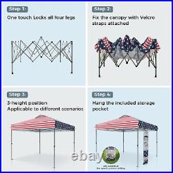 10x10' Pop Up Canopy Tent Outdoor Portable Waterproof Gazebo Shelter with4 Sandbag