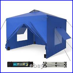 10x10' Pop Up Canopy Tent Portable Shelter Shade Canopy Gazebo with 4 Sidewalls