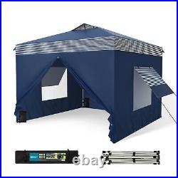 10x10' Pop Up Canopy Tent Portable Shelter Shade Canopy with Removable Sidewall