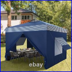 10x10' Pop Up Canopy Tent Portable Shelter Shade Canopy with Removable Sidewall