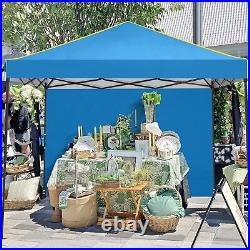 10x10 Pop Up Canopy Tent with 4 Removable Sidewalls Waterproof Instant Gazebo