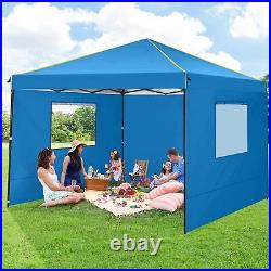 10x10 Pop Up Canopy Tent with 4 Removable Sidewalls Waterproof Instant Gazebo