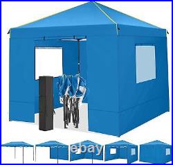 10x10 Pop Up Canopy Tent with 4 Removable Sidewalls Waterproof Instant Gazebo