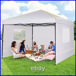 10x10 Pop Up Canopy Tent with 4 Removable Sidewalls Waterproof Instant Gazebo